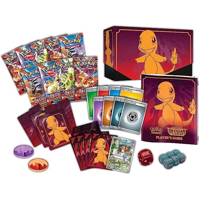 Brown Pokemon TCG: Scarlet & Violet—Obsidian Flames Elite Trainer Box (9 Booster Packs, 1 Full-Art Foil Promo Card & Premium Accessories) Toyzoona 91Zy9JWM2lL._AC_SX679.jpg