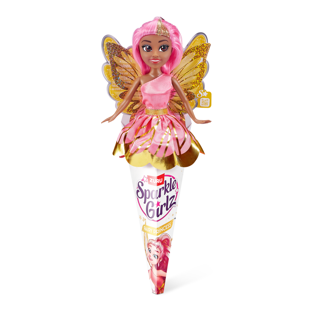 Light Pink Sparkle Girlz Cone Doll 100496 by ZURU Toyzoona 100496_SPARKLE_GIRLZ_Cone_Doll_FRONT_OF_PACK_A.png Dolls and Accessories
