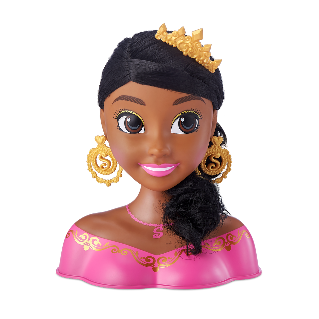 Pale Violet Red Sparkle Girlz Styling Head 100499 by ZURU HALSON ENTERPRISE 100499_SPARKLEGIRLZ-STYLINGHEADS-WITHOUTNAIL-StylingHeadDarkWindowBox_2.png Dolls and Accessories