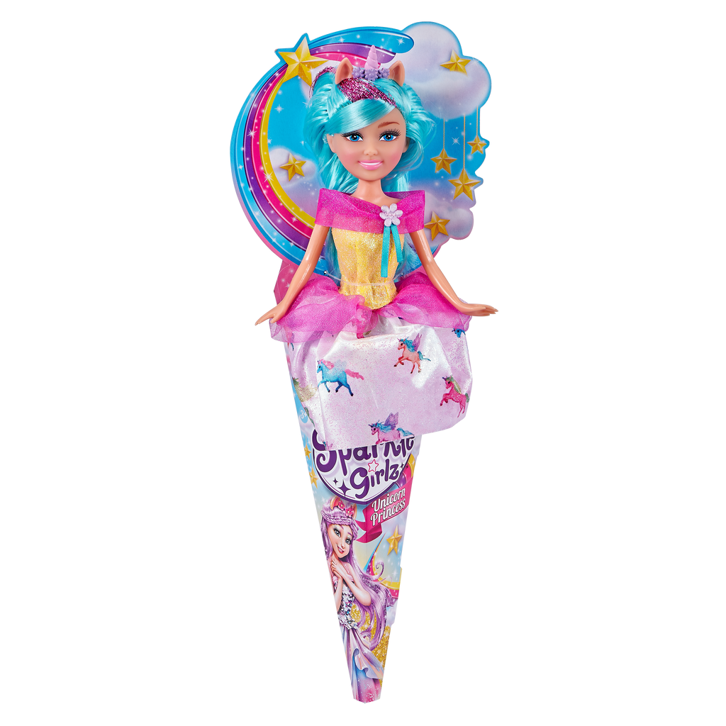 Thistle Sparkle Girlz Unicorn Princess Doll 10092 by ZURU HALSON ENTERPRISE 10092BQ2_SPARKLE_GIRLZ-DOLLS-10.5-Unicorn_Princess_In_Cone_04.png Dolls and Playsets