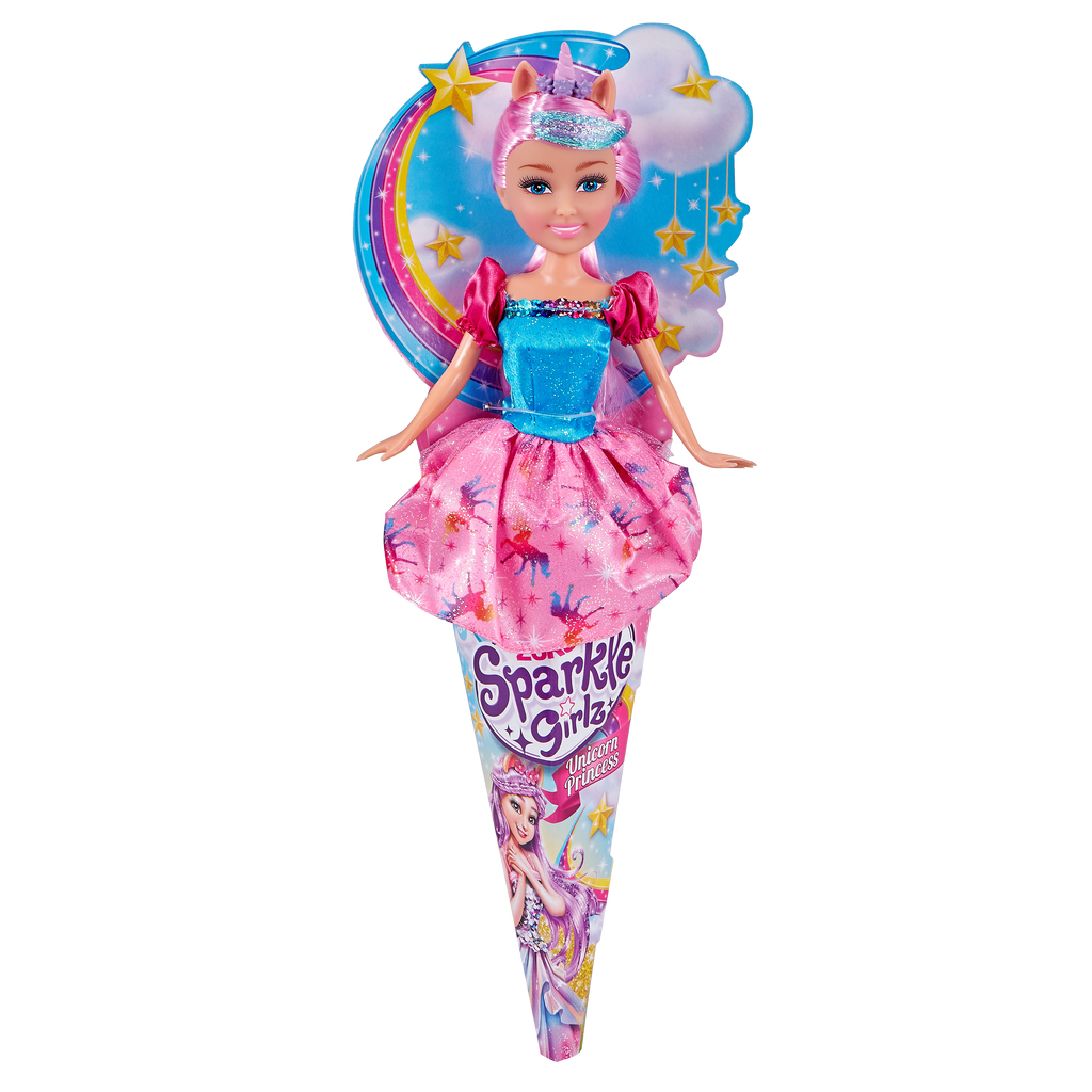Plum Sparkle Girlz Unicorn Princess Doll 10092 by ZURU HALSON ENTERPRISE 10092BQ2_SPARKLE_GIRLZ-DOLLS-10.5-Unicorn_Princess_In_Cone_07.png Dolls and Playsets
