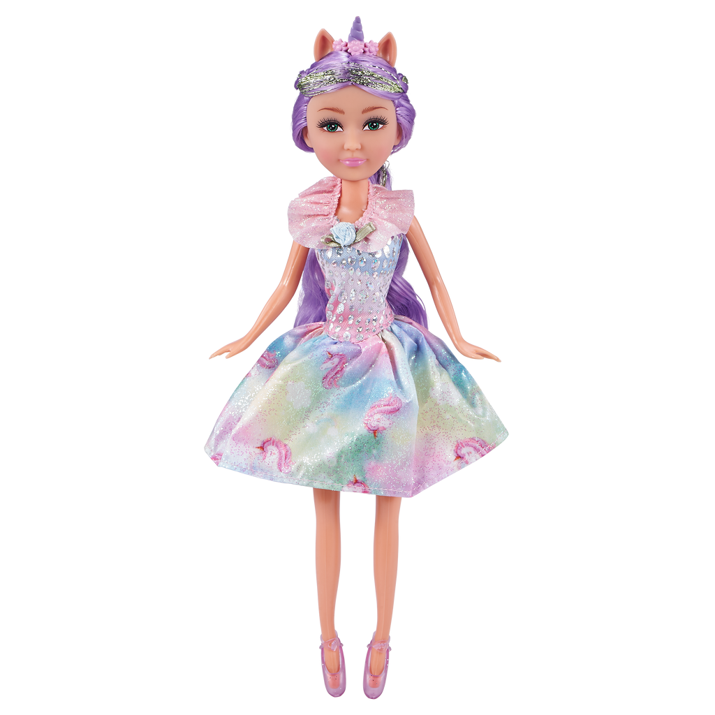 Gray Sparkle Girlz Unicorn Princess Doll 10092 by ZURU HALSON ENTERPRISE 10092_SPARKLE_GIRLZ-DOLLS-10.5-Unicorn_Princess_In_Cone_03.png Dolls and Playsets