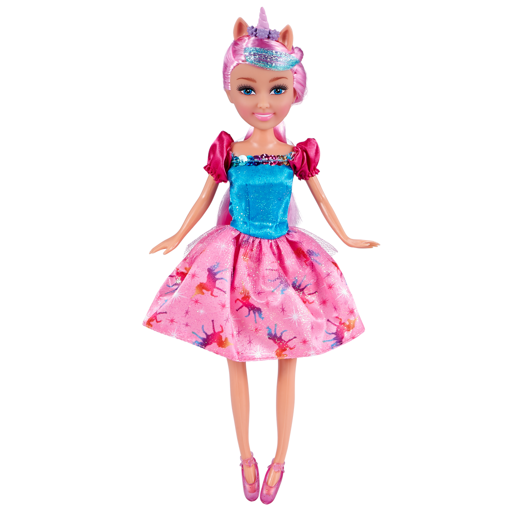 Light Pink Sparkle Girlz Unicorn Princess Doll 10092 by ZURU HALSON ENTERPRISE 10092_SPARKLE_GIRLZ-DOLLS-10.5-Unicorn_Princess_In_Cone_04.png Dolls and Playsets