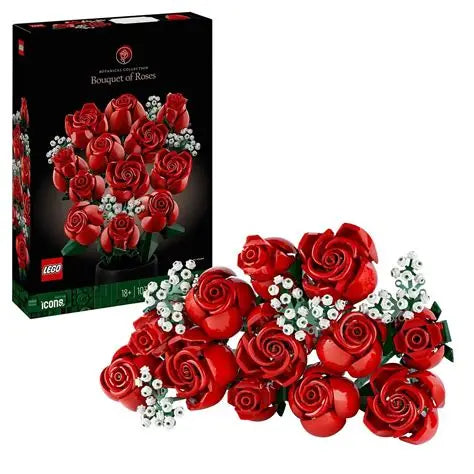 Black LEGO 10328 Bouquet Of Roses THE DREAM FACTORY 10328.webp Building Sets and Construction Toys
