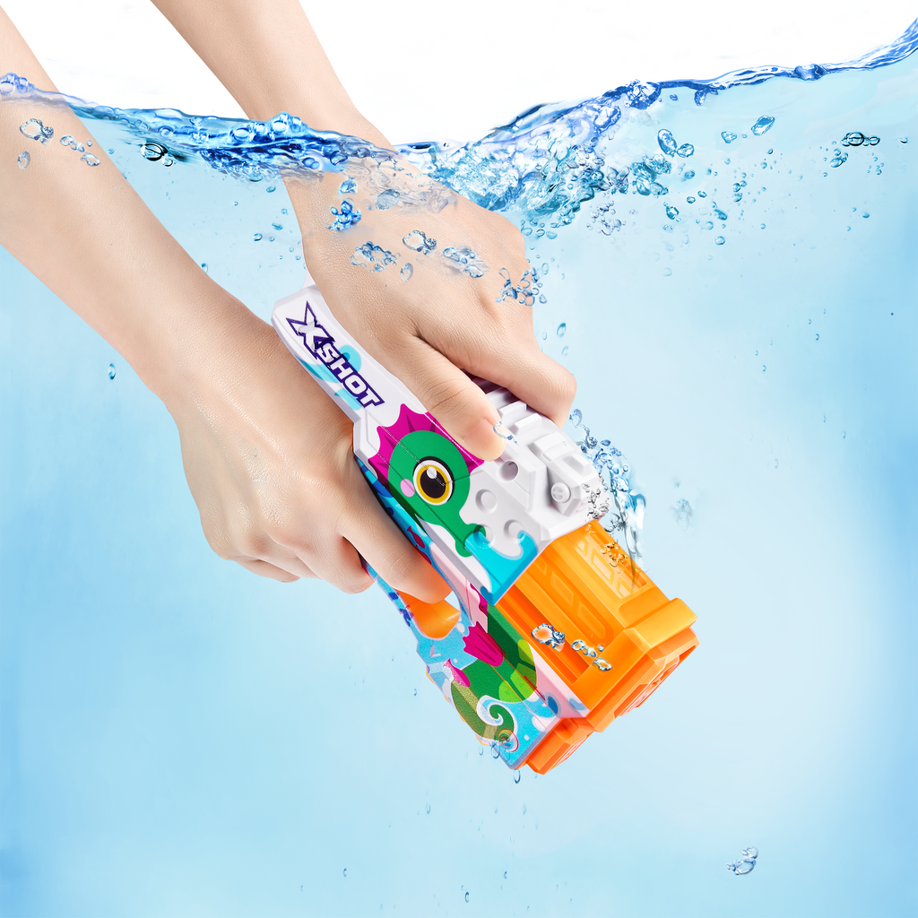 Powder Blue XSHOT Junior Fast-Fill Water Blaster 118143 by ZURU HALSON ENTERPRISE 118143D_XSHOT_Fast-FillJunior_Singlepack_Lifestyle_01.png Action Figures and Play Sets