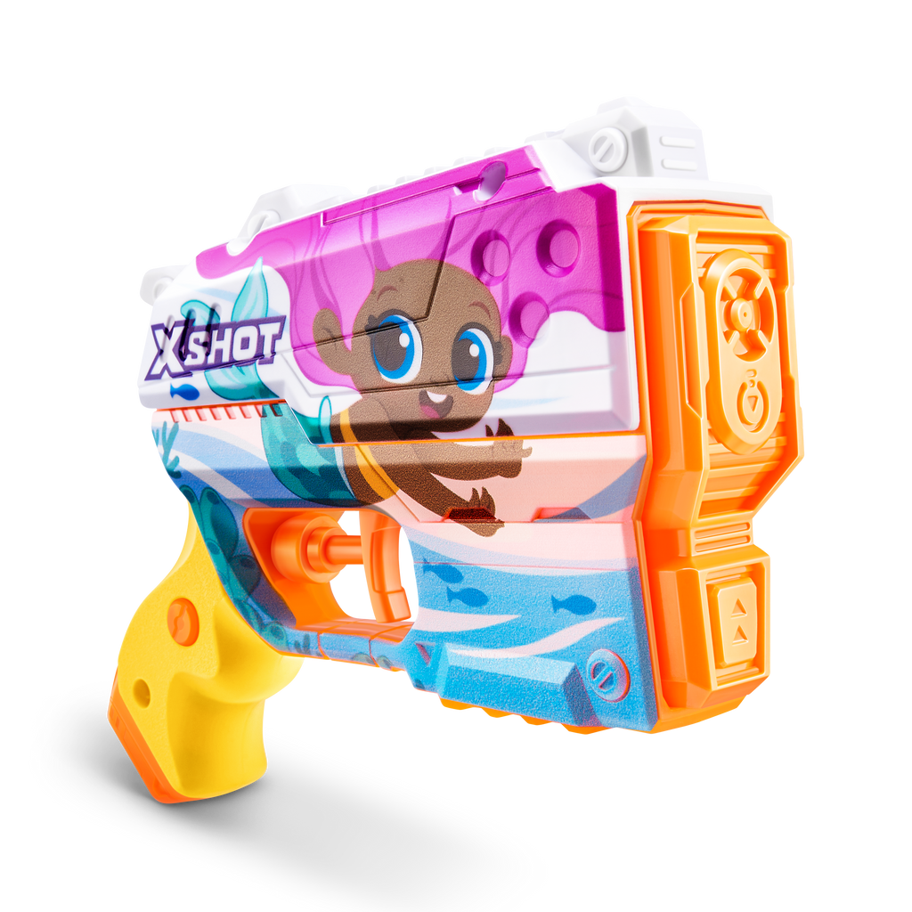 Light Gray XSHOT Junior Fast-Fill Water Blaster 118143 by ZURU HALSON ENTERPRISE 118143E_XSHOT_Fast-FillJunior_Singlepack_OOP_01.png Action Figures and Play Sets