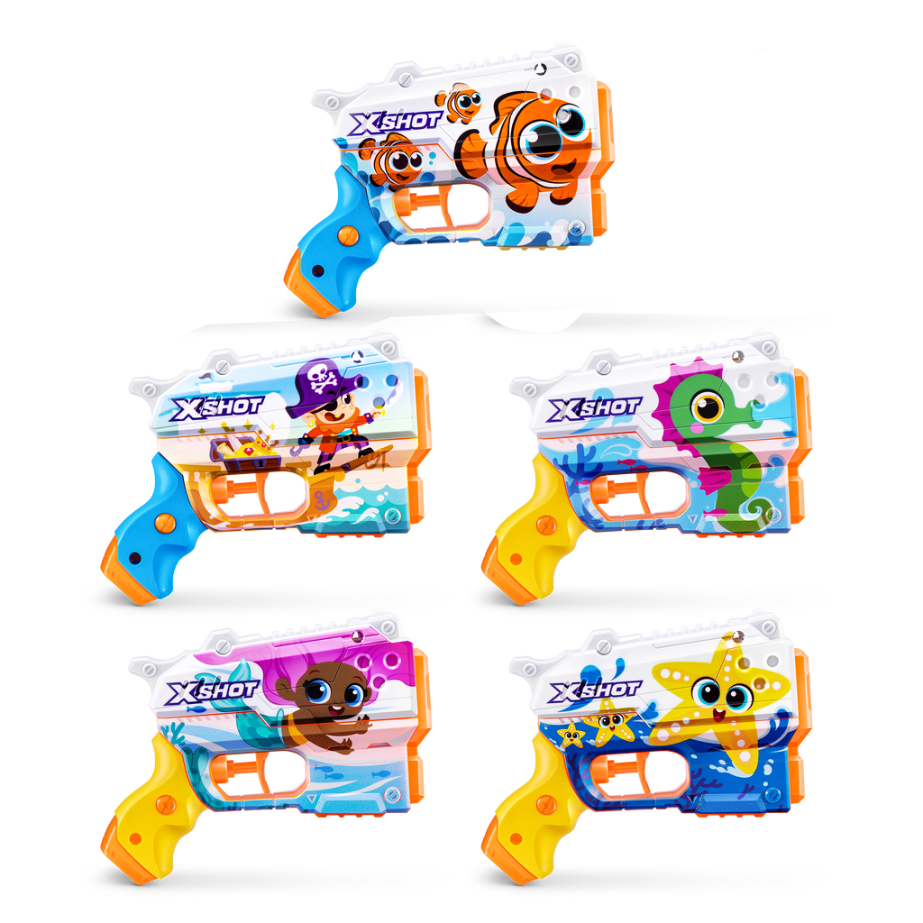 Light Gray XSHOT Junior Fast-Fill Water Blaster 118143 by ZURU HALSON ENTERPRISE 118143_XSHOT_Fast-FillJunior_Singlepack_OOP_03.png Action Figures and Play Sets