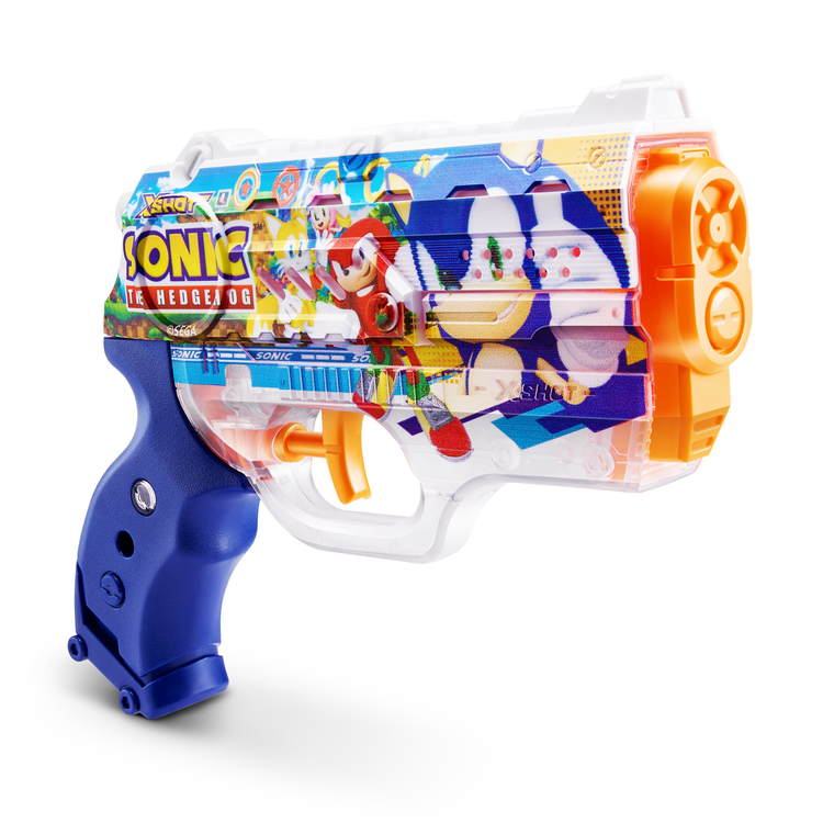 Light Gray XSHOT Fast-Fill Skins Nano Sonic The Hedgehog Water Blaster 118166 by ZURU HALSON ENTERPRISE 118166_XSHOTWATER_FAST-FILLSKINS-NANOBLASTER_OOP_01.png Action Figures and Play Sets