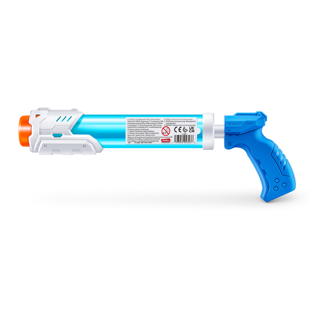 Dodger Blue XSHOT Water Warfare Small Tube Soaker 11850 By ZURU Toyzoona 11850_X-SHOT_WATER-WATER_WARFARE-TUBE_Soaker_Small_Blue_Back_of_pack_01.png Action Figures and Play Sets