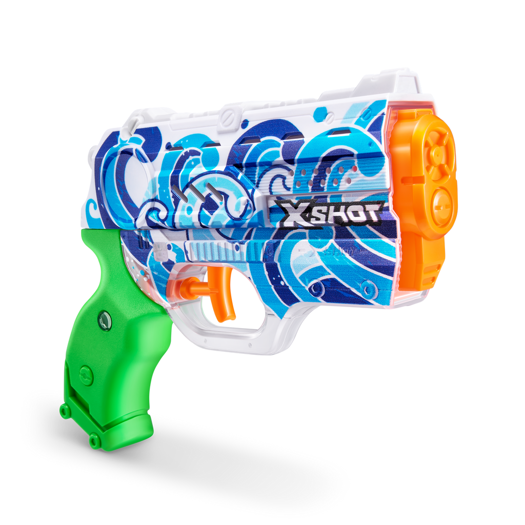 Light Sea Green XSHOT Fast-Fill Skins Nano Water Blaster 11853 by ZURU Toyzoona 11853_X-SHOT_WATER-FAST-FILL_SKINS-NANO_Open_Box-HYDRA_07.png Action Figures and Play Sets