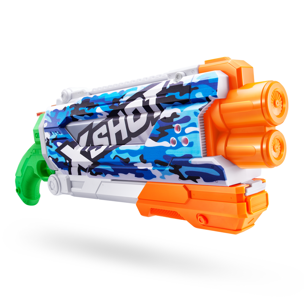 Gray XSHOT Fast-Fill Skins Pump Action Water Blaster 11855 by ZURU HALSON ENTERPRISE 11855E_X-SHOTWATER-FAST-FILLSKINS-PumpAction_03.png Action Figures and Play Sets