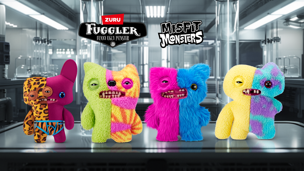 Dark Slate Gray Fuggler Misfit Monsters 9-inch Series 1 15726 by ZURU HALSON ENTERPRISE 15726_FUGGLER_MISFITMONSTERS_SERIES1_LIFESTYLE_03A.png Plush Toys