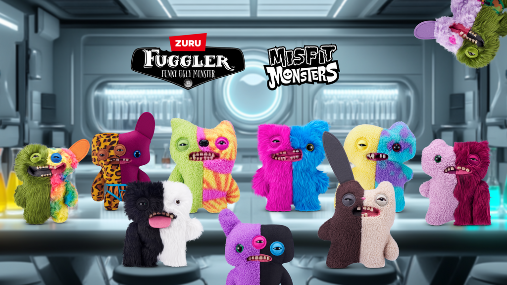 Dark Slate Gray Fuggler Misfit Monsters 9-inch Series 1 15726 by ZURU HALSON ENTERPRISE 15726_FUGGLER_MISFITMONSTERS_SERIES1_LIFESTYLE_04.png Plush Toys