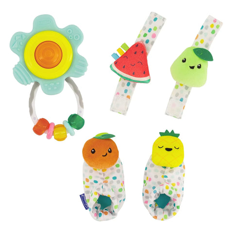 Infantino Baby Rattle Bundle Gift Set – First Sensory Play Set