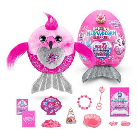 Orchid Rainbocorns Mermaidcorn Surprise 9283 by ZURU Toyzoona 9283_RAINBOCORNS-MERMAIDCORN_SURPRISE-SERIES_7_Plush_Medium_Silver_01.png Dolls and Playsets