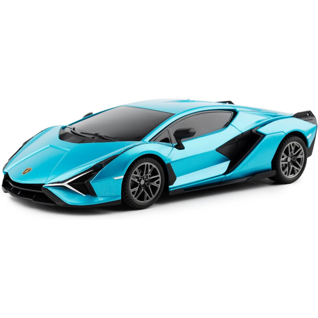 Powder Blue RC Car Lamborghini Sian - 2.4GHz Remote Control Car for Kids & Adults - 4CH High-Speed Racing - Ages 6+ - Battery Operated - Scale 1:24 - Blue HALSON ENTERPRISE 22.jpg Vehicles and Remote Control Toys