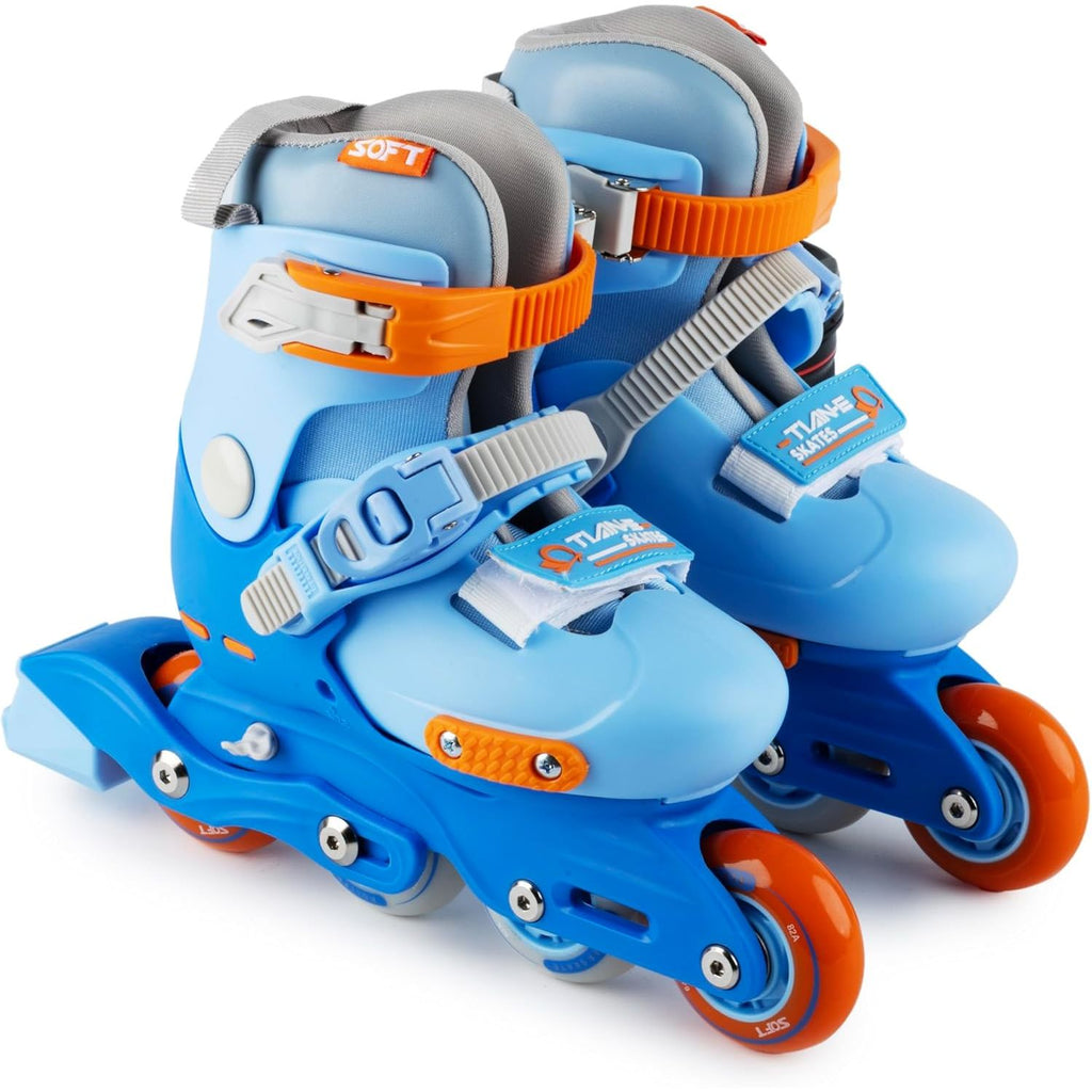 Sky Blue Kids Inline Skates Set - Adjustable Roller Skates for Girls & Boys - Complete Set with Helmet & Pads - ABEC-7 Bearings - Size L (36-39) HALSON ENTERPRISE 2_6b4fd1d0-f5b6-48ac-bad9-ad1d23998e26.jpg Outdoor and Active Play