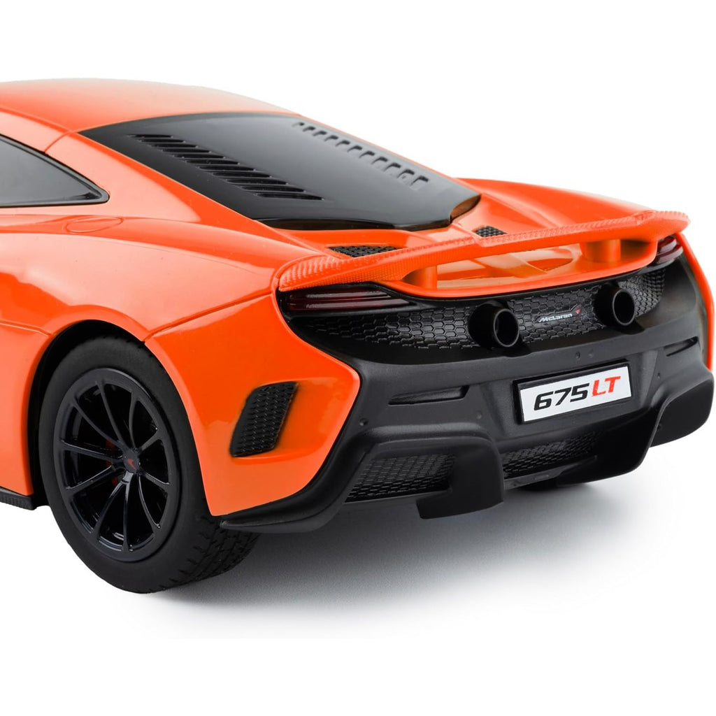Salmon RC Car McLaren 675LT Coupe - 2.4GHz 4CH Remote Control Car for Kids & Adults - Realistic Design - Battery Operated - For Kids 6+ - Scale 1:18 - Orange HALSON ENTERPRISE 34_cff3f9fe-bc01-4c3a-b287-f3bc077775f4.jpg Vehicles and Remote Control Toys
