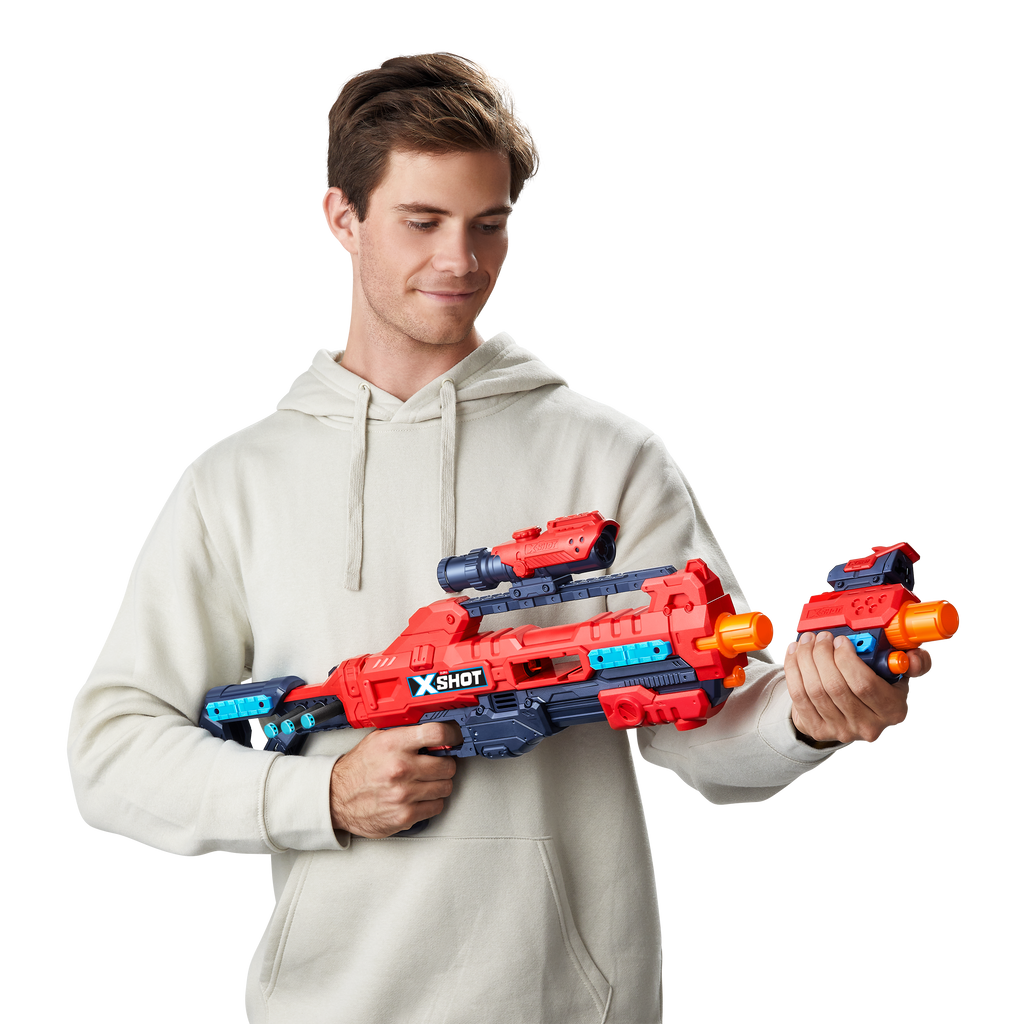 Light Gray XSHOT Excel Regenerator Blaster 36173 (48 Darts) by ZURU Toyzoona 36173_X-SHOT-EXCEL-Regenerator_Lifestyle_01.png Battling Toys