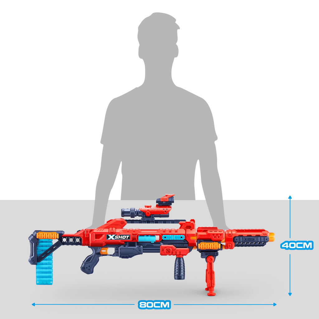 Light Gray XSHOT Excel Regenerator Blaster 36173 (48 Darts) by ZURU Toyzoona 36173_X-SHOT-EXCEL-Regenerator_OOP_05.png Battling Toys