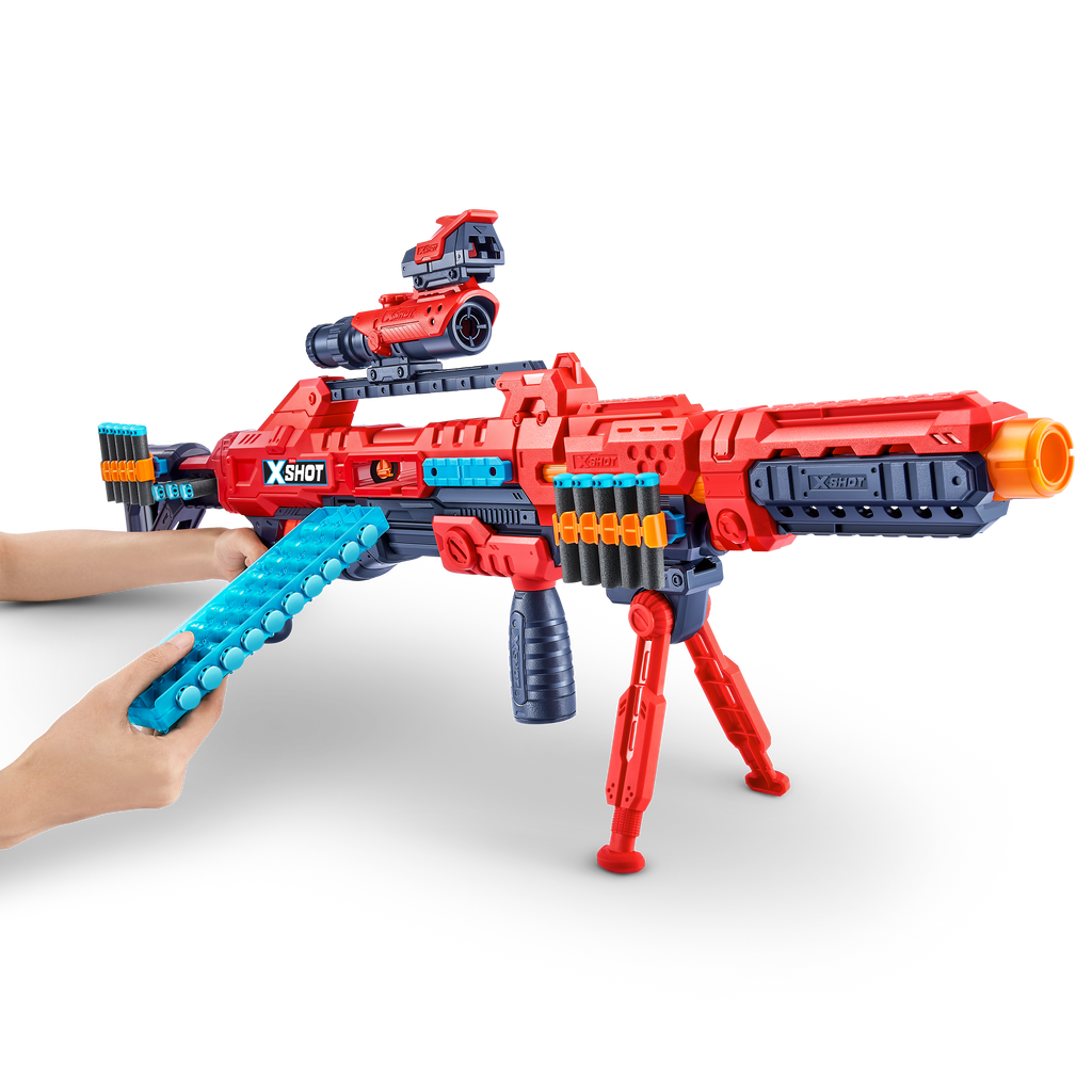 Dark Slate Gray XSHOT Excel Regenerator Blaster 36173 (48 Darts) by ZURU Toyzoona 36173_X-SHOT-EXCEL-Regenerator_Window_Box_Red_0.png Battling Toys
