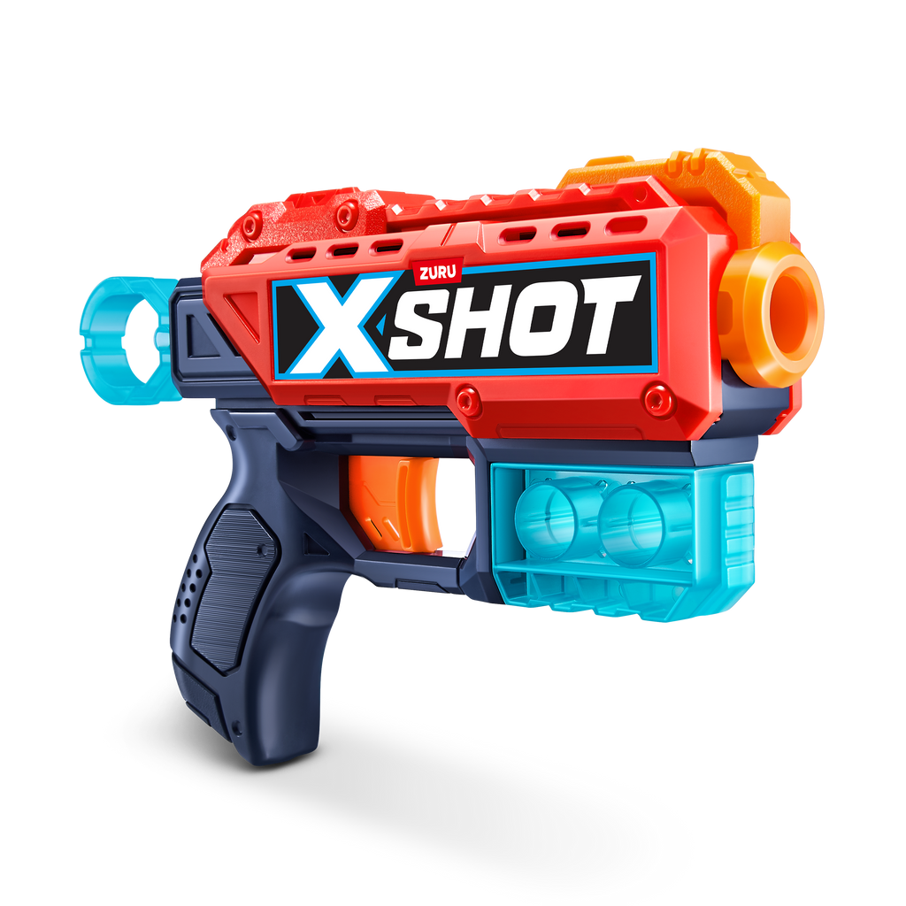 Dark Slate Gray XSHOT Excel Ultimate Shootout Pack 36251 (4 Blasters 48 Darts, 6 Cans) by ZURU Toyzoona 36184_ZURU_X-SHOT-_EXCEL-Pulse_Red_OOP_02_1.png Battling Toys