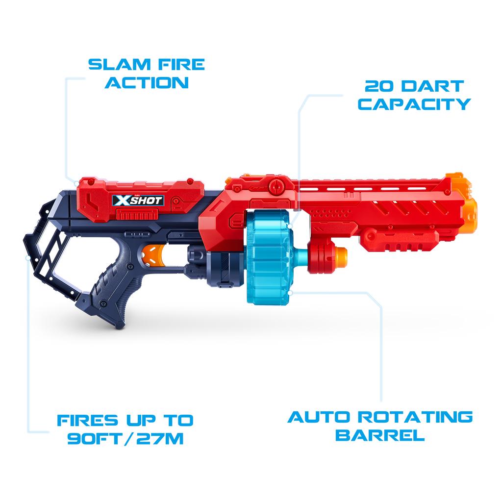 Tomato XSHOT Excel Turbo Fire Blaster 36270 (48 Darts) by ZURU Toyzoona 36270_X-SHOT-_EXCEL-Turbo_Fire_48Darts__OOP_03.png Battling Toys