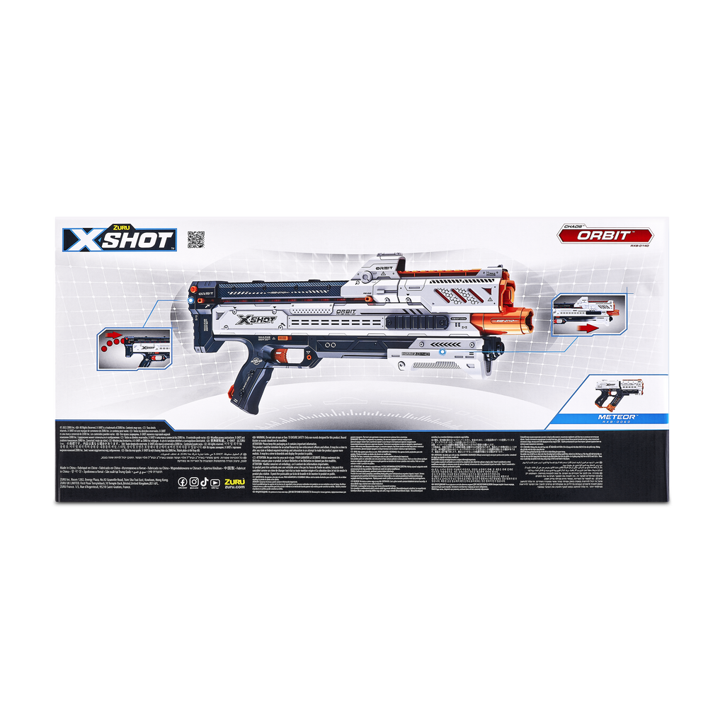 Lavender XSHOT Chaos Orbit Blaster 36281 (24 Rounds) by ZURU HALSON ENTERPRISE 36281_X-SHOT-DART_BALL_BLASTER-CHAOS_Orbit_1x_Blaster_24_Dart_Balls_Open_Box_white_03.png Battling Toys