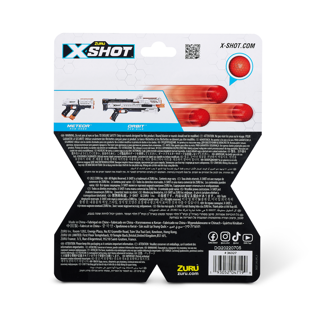 Lavender XSHOT Chaos Refill Pack 36327 (50 Rounds) by ZURU HALSON ENTERPRISE 36327_ZURU_X-SHOT-DART_BALL_BLASTER-CHAOS_50_Dart_Balls_Refill_Blister_Card_04.png Battling Toys