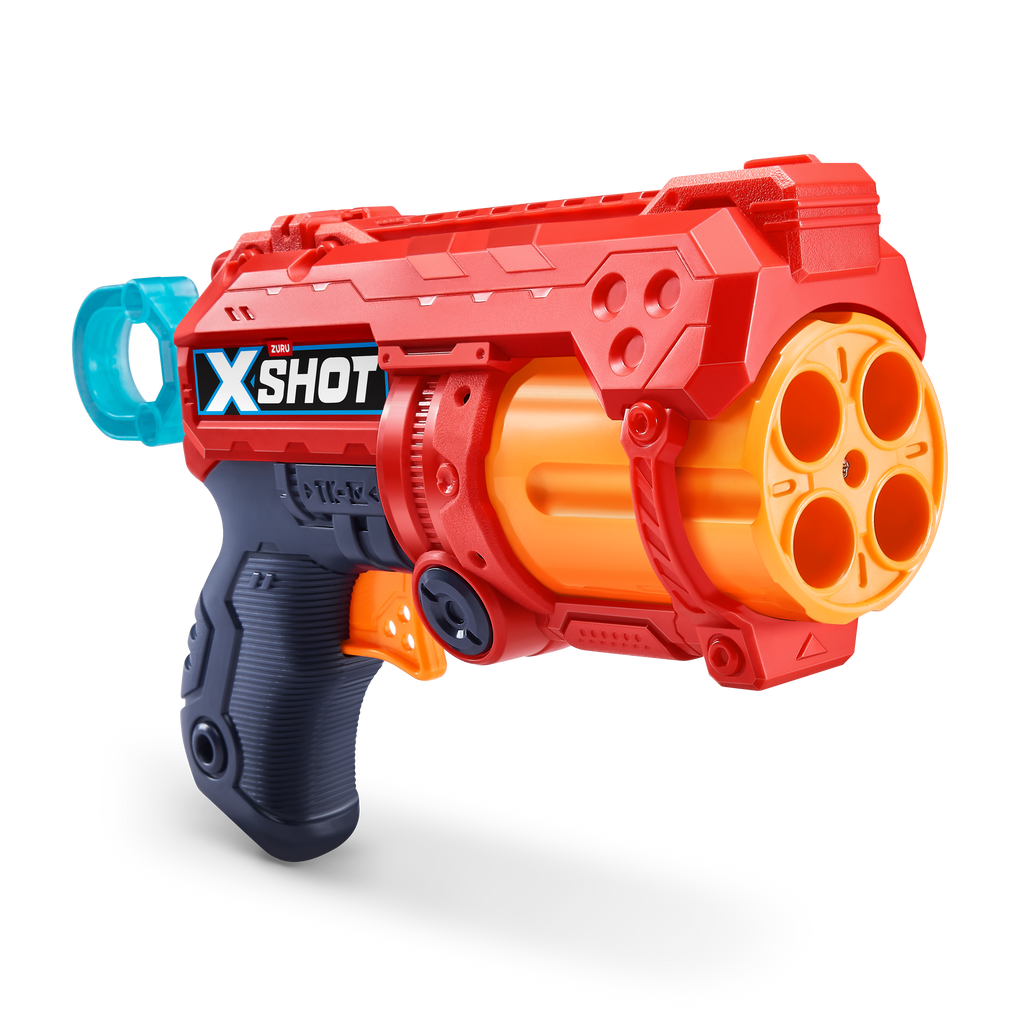 Dark Slate Gray XSHOT Excel Ultimate Shootout Pack 36251 (4 Blasters 48 Darts, 6 Cans) by ZURU Toyzoona 36377_X-SHOT-EXCEL-FURY_4_Red_OOP_02.png Battling Toys