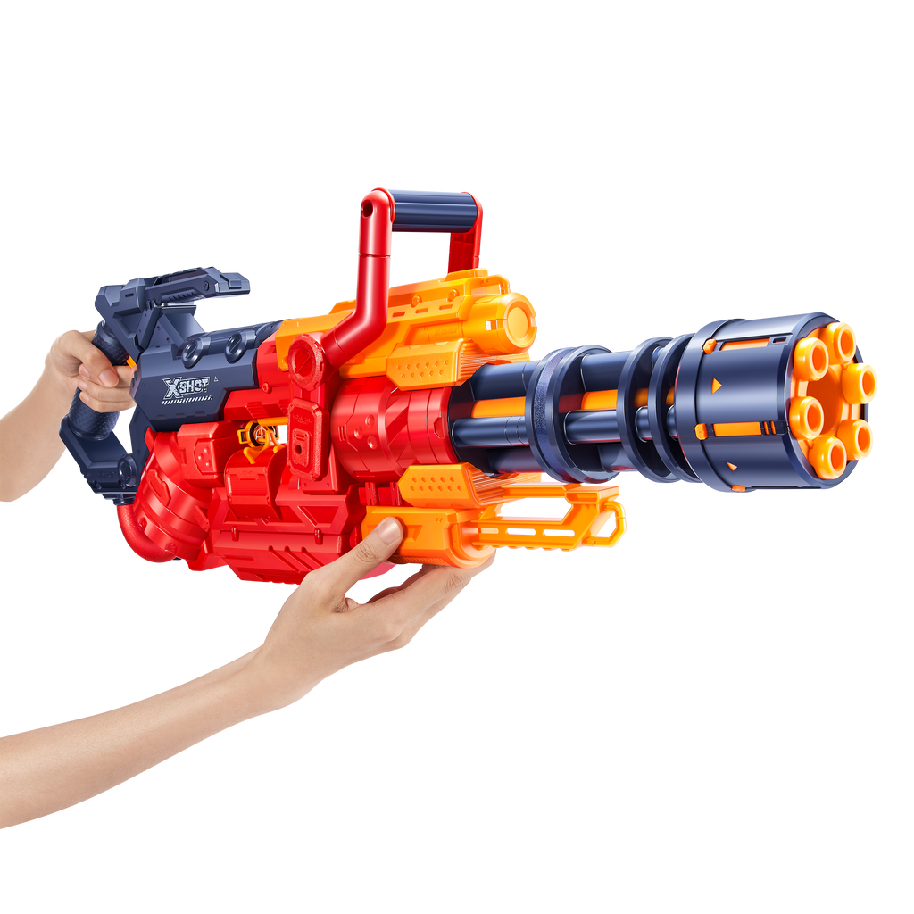 Dark Slate Gray XSHOT Excel Crusher Blaster 36382 (48 Darts) by ZURU Toyzoona 36382AN_X-SHOT-EXCEL--Crusher_35-Dart_Belt_Red_02.png Battling Toys