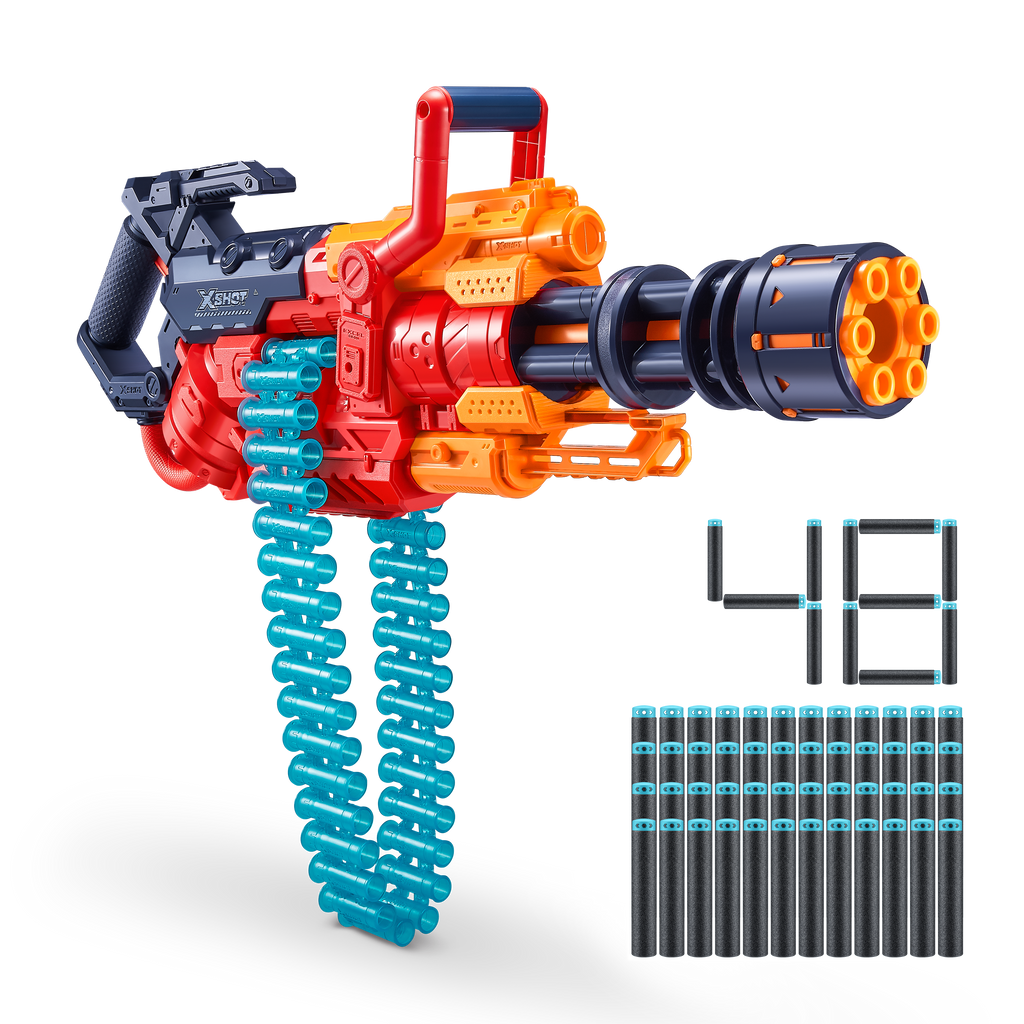Tomato XSHOT Excel Crusher Blaster 36382 (48 Darts) by ZURU Toyzoona 36382_X-SHOT-EXCEL--Crusher_35-Dart_Belt_Red_1.png Battling Toys