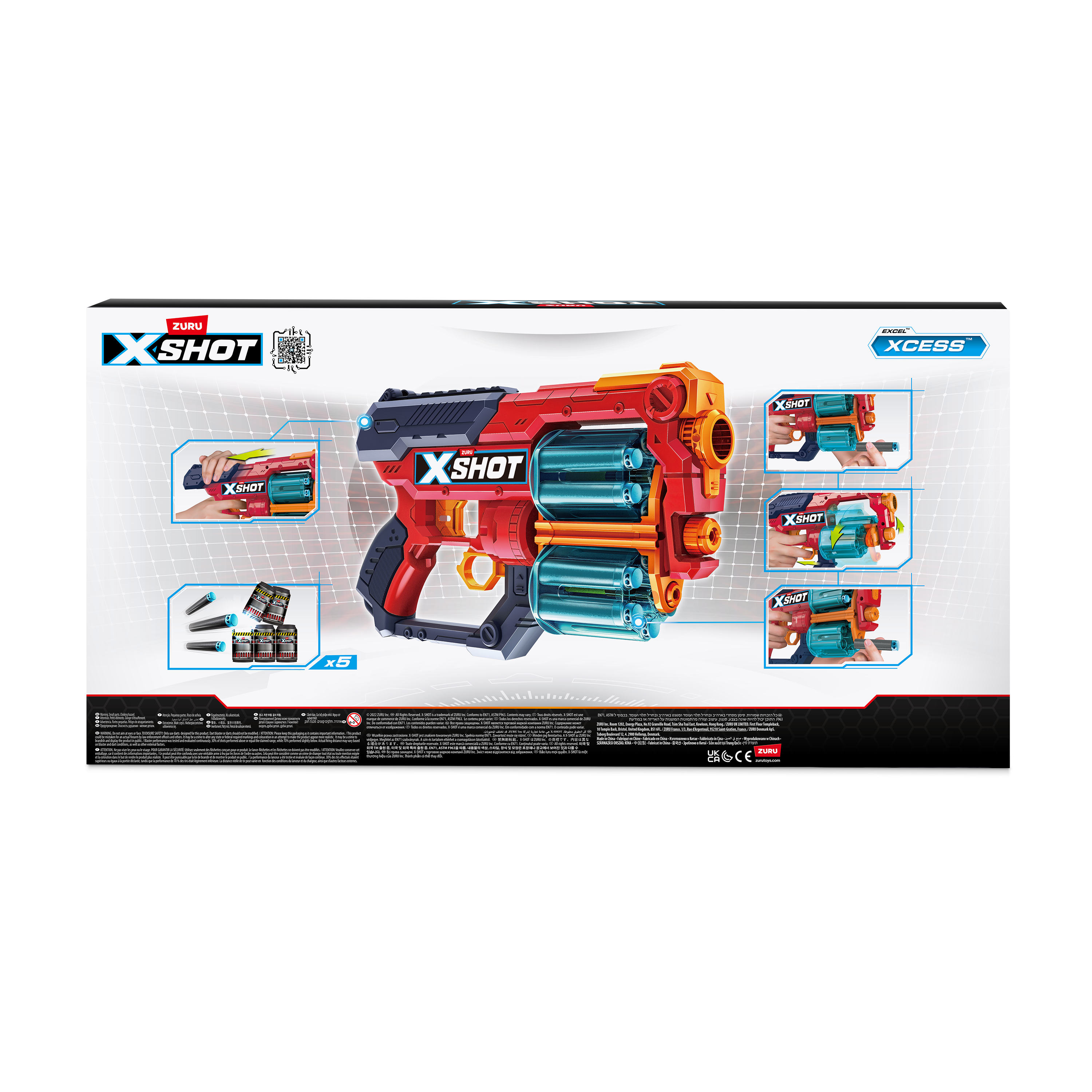 Shop Zuru X Shot Excel Xcess 36438 Foam Dart Blaster for Boys