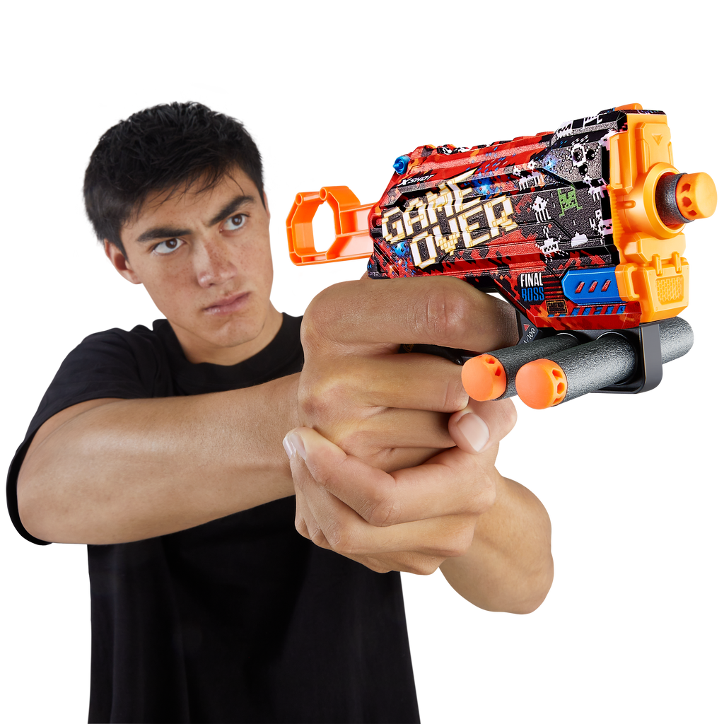Rosy Brown XSHOT Skins Menace Dart Blaster 36515 (8 Darts) by ZURU HALSON ENTERPRISE 36515B_X-SHOT-SKINS-MENACE-GAME_Over_Lifesytle_01.png Battling Toys
