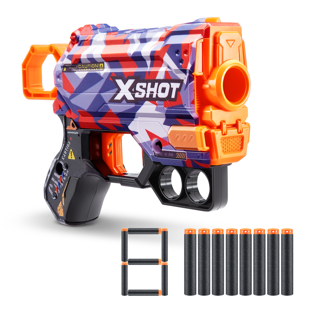 Dim Gray XSHOT Skins Menace Dart Blaster 36515 (8 Darts) by ZURU HALSON ENTERPRISE 36515M_X-SHOT-SKINS-MENACE-MALICE_Ecom_Hero_01.png Battling Toys