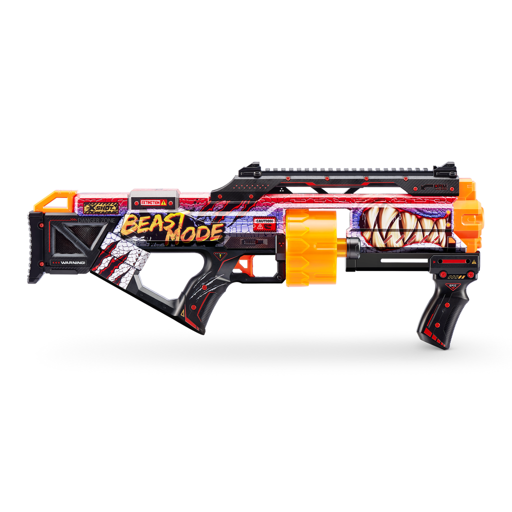 Dark Salmon XSHOT Skins Last Stand Dart Blaster - Game Over Skin 36518A (16 Darts) by ZURU HALSON ENTERPRISE 36518J_X-SHOT_SKINS_LAST_STAND_BEAST_MODE_OOP_02.png Battling Toys