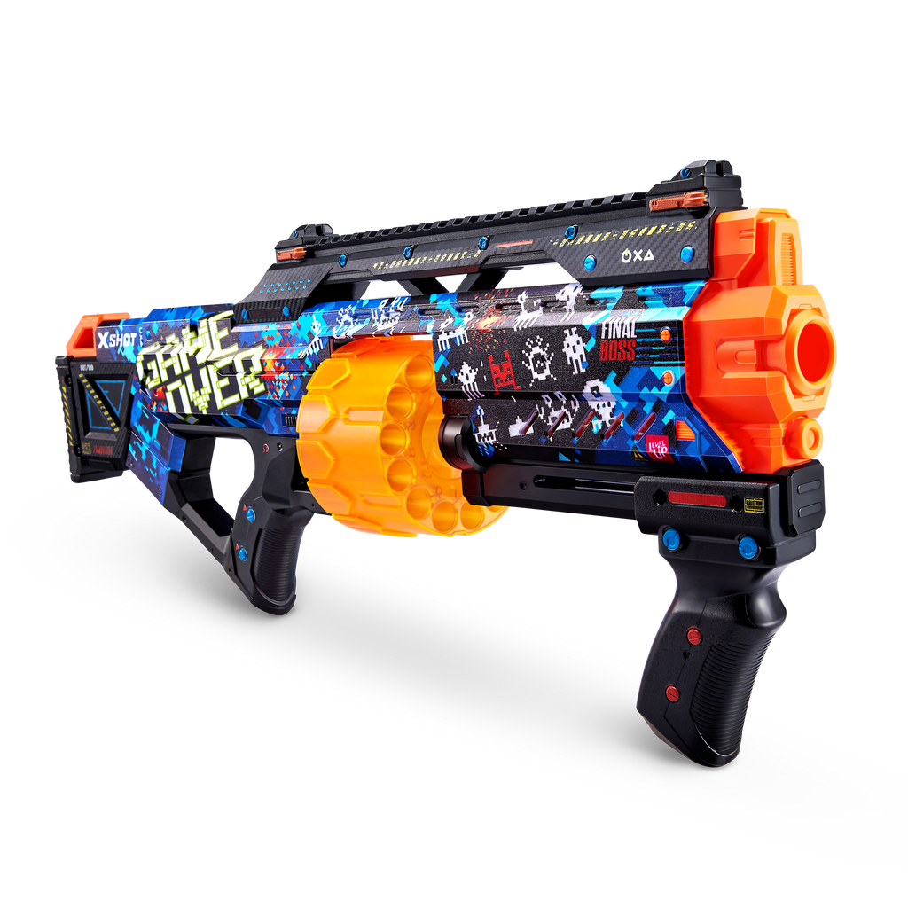 Coral XSHOT Skins Last Stand Dart Blaster - Game Over Skin 36518A (16 Darts) by ZURU HALSON ENTERPRISE 36518_X-SHOT-SKINS-LAST_STAND_16_Darts_GAME_02.png Battling Toys