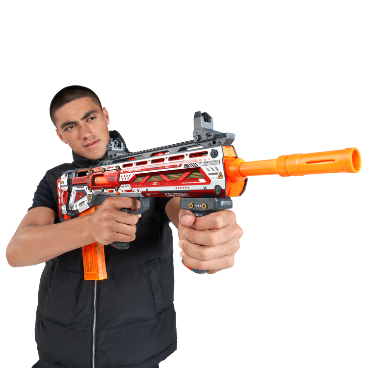 Dark Salmon XSHOT Skins Pro Series Longshot Blaster 36600 (40 Darts) by ZURU Toyzoona 36600_X-Shot_Pro_Series_Longshot_Lifestyle_02A.png Battling Toys