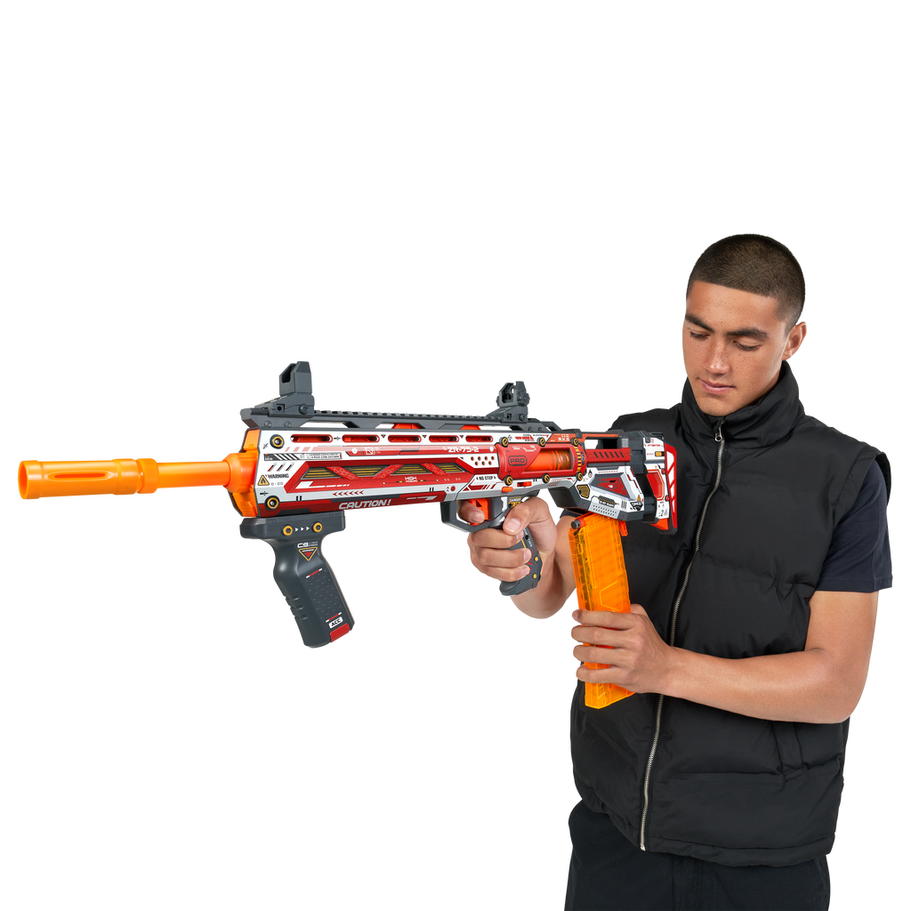 Dark Salmon XSHOT Skins Pro Series Longshot Blaster 36600 (40 Darts) by ZURU Toyzoona 36600_X-Shot_Pro_Series_Longshot_Lifestyle_04A.png Battling Toys
