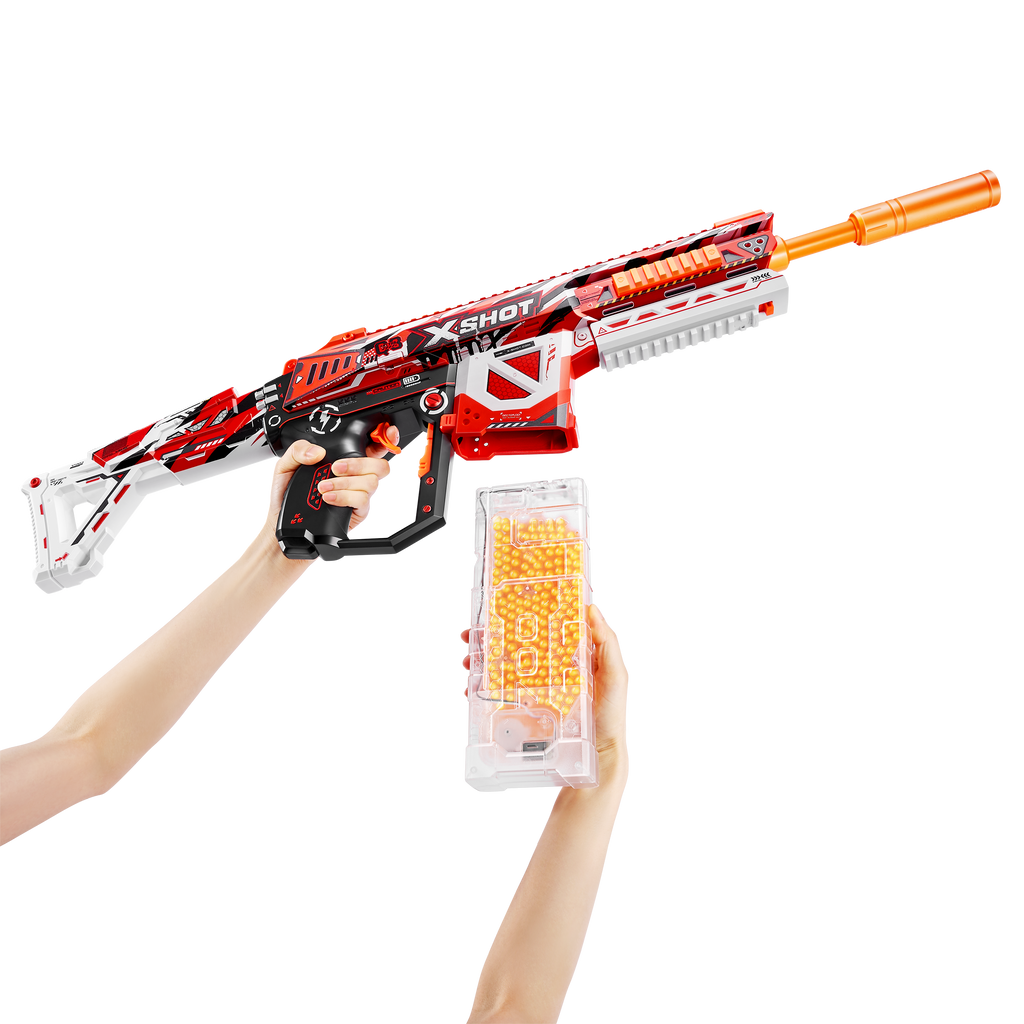 Light Gray XSHOT Hyper Gel HPG-700 Blaster 14+ (20,000 Hyper Gel Pellets) 36620 by ZURU HALSON ENTERPRISE 36620_X-Shot_HyperGel_HPG-700_Lifestyle_03.png Action Figures and Play Sets