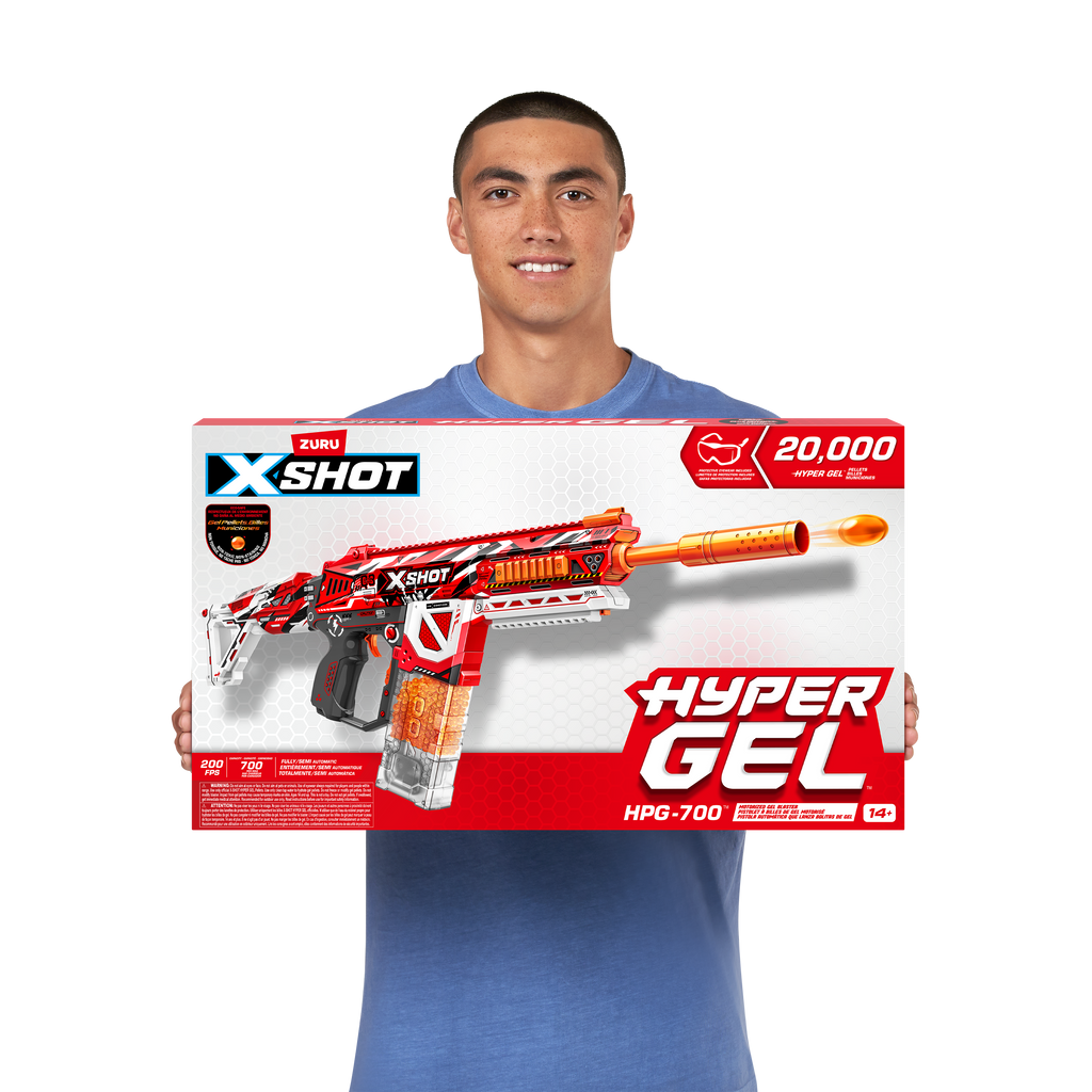 Dark Slate Blue XSHOT Hyper Gel HPG-700 Blaster 14+ (20,000 Hyper Gel Pellets) 36620 by ZURU HALSON ENTERPRISE 36620_X-Shot_HyperGel_HPG700_Lifestyle_04A.png Action Figures and Play Sets