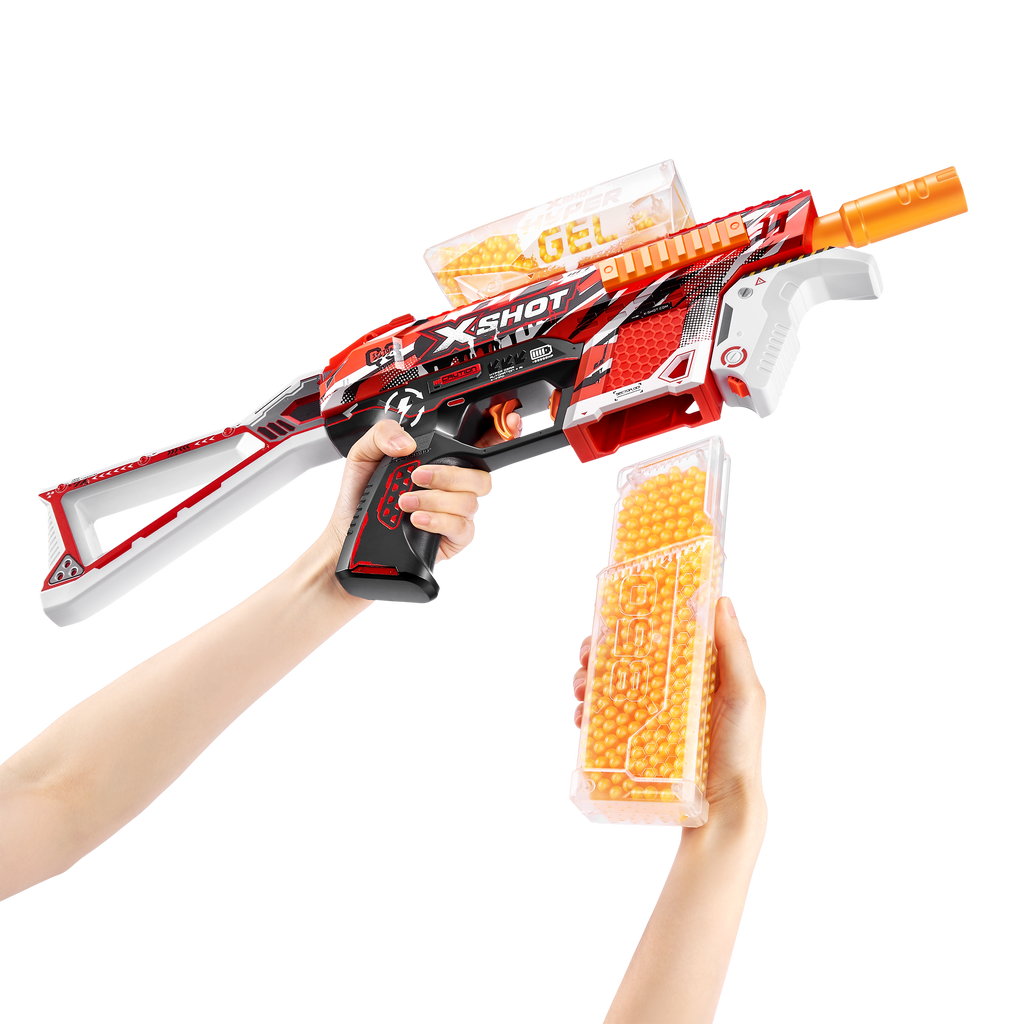 Wheat XSHOT Hyper Gel Trace Fire Blaster 36621 (10,000 Hyper Gel Pellets) by ZURU Toyzoona 36621_X-Shot_Hyper_Gel_Trace_Fire_Lifestyle_03.png Battling Toys