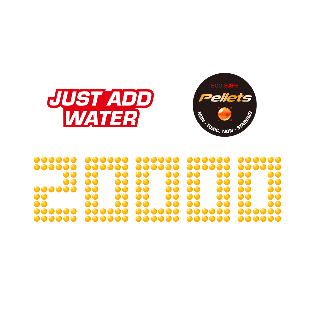 Orange XSHOT Hyper Gel Pellet Refill Pack 36625 (20,000 Hyper Gel Pellets) by ZURU Toyzoona 36625_X-Shot_Hyper_Gel_20000_Gel_Pellet_Refill_Pk_OOP_03.png Battling Toys
