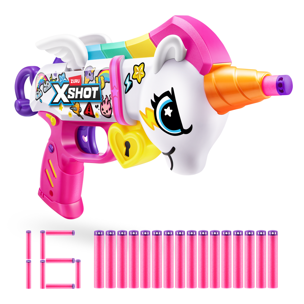 Thistle XSHOT Blastercorn (16 Darts) 36729 by ZURU HALSON ENTERPRISE 36729_XSHOT_BLASTERCORN_ECOMHERO.png Action Figures and Play Sets