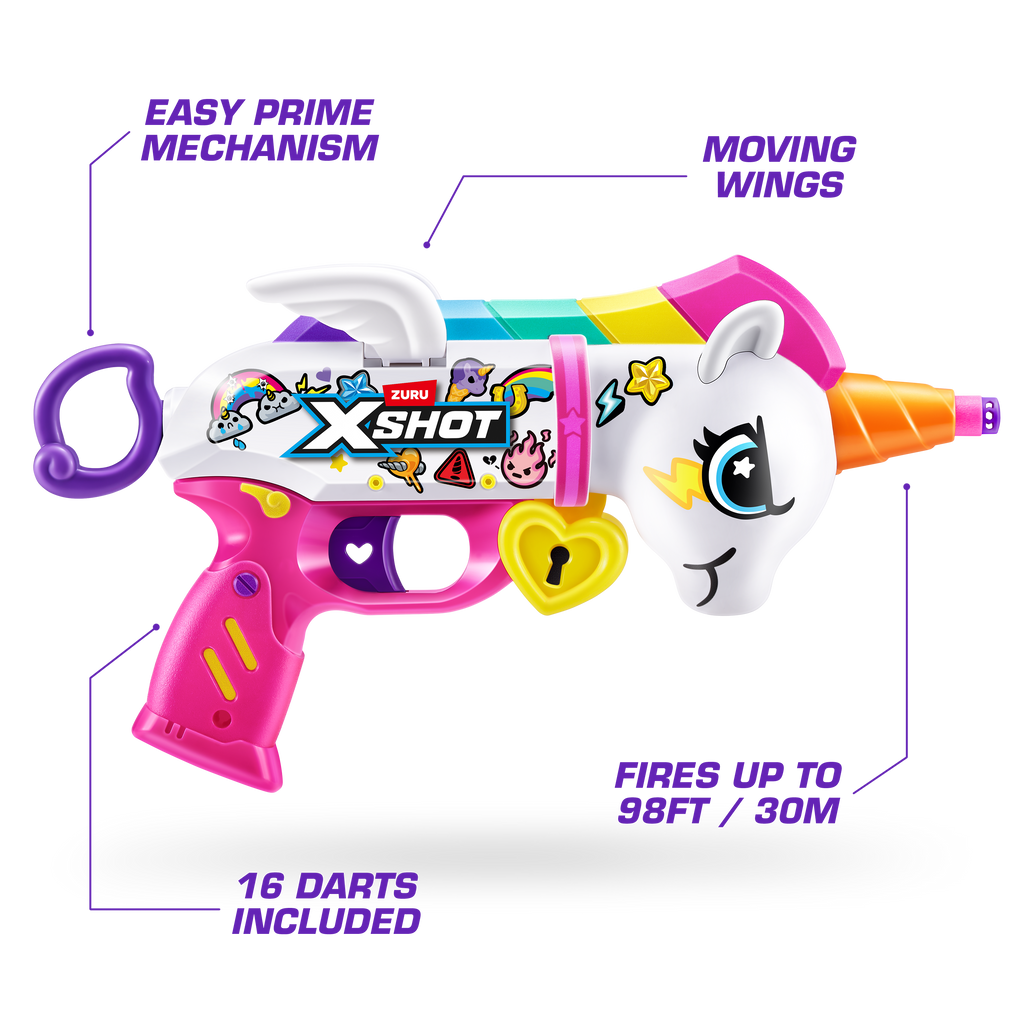 Light Gray XSHOT Blastercorn (16 Darts) 36729 by ZURU HALSON ENTERPRISE 36729_XSHOT_BLASTERCORN_OOP_0..png Action Figures and Play Sets
