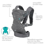 Dim Gray Infantino Flip Advanced 4-In-1 Convertible Baby Carrier Grey Age- Newborn & Above Toyzoona 3_540x_04ec6231-d506-4d60-839b-3be19146d502.webp Baby and Toddler Toys