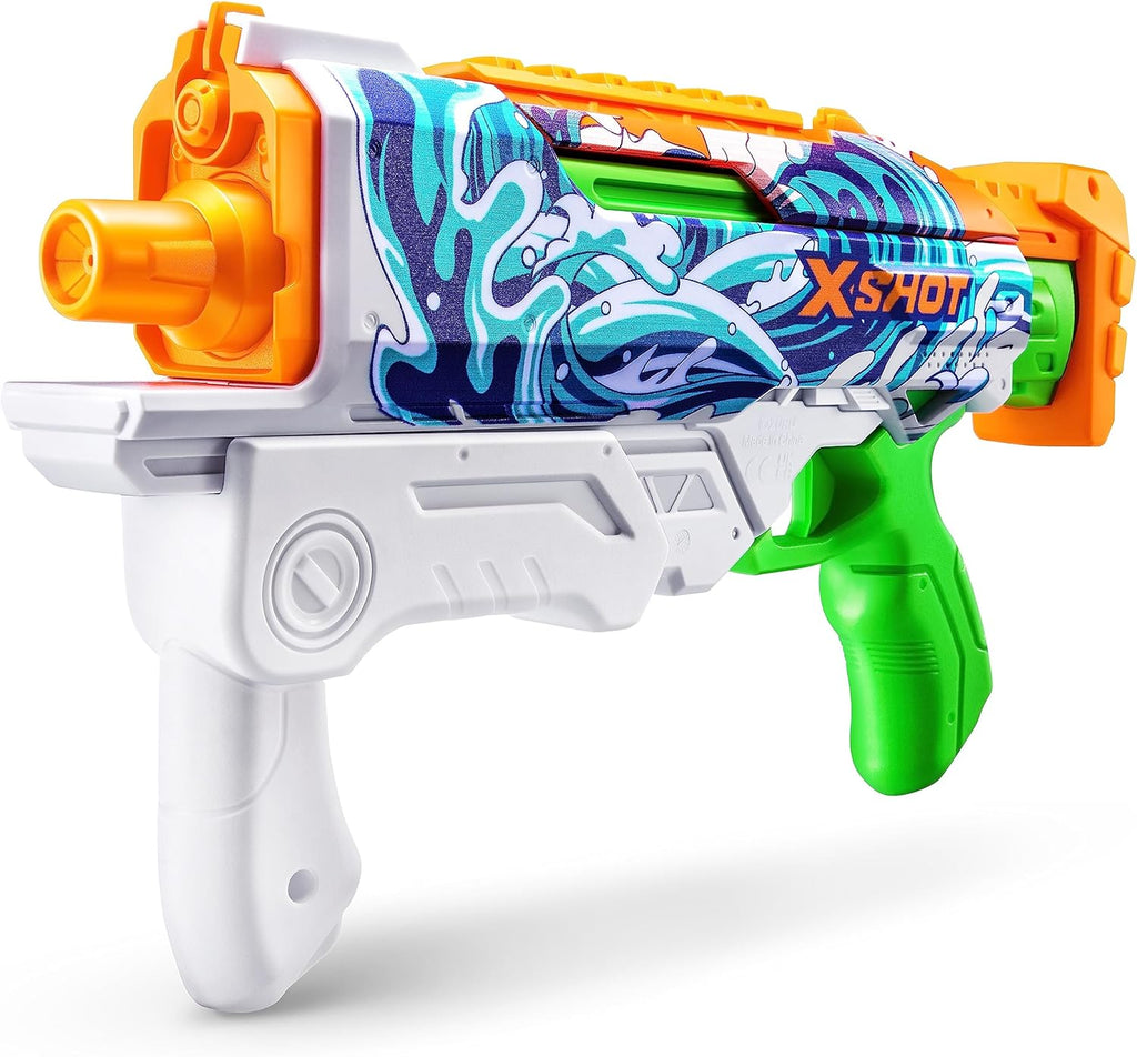 Sea Green XSHOT Fast-Fill Skins Hyperload Water Blaster 11865 by ZURU HALSON ENTERPRISE 3_886e909e-e65d-4a97-a1eb-2ef723e37478.jpg Action Figures and Play Sets