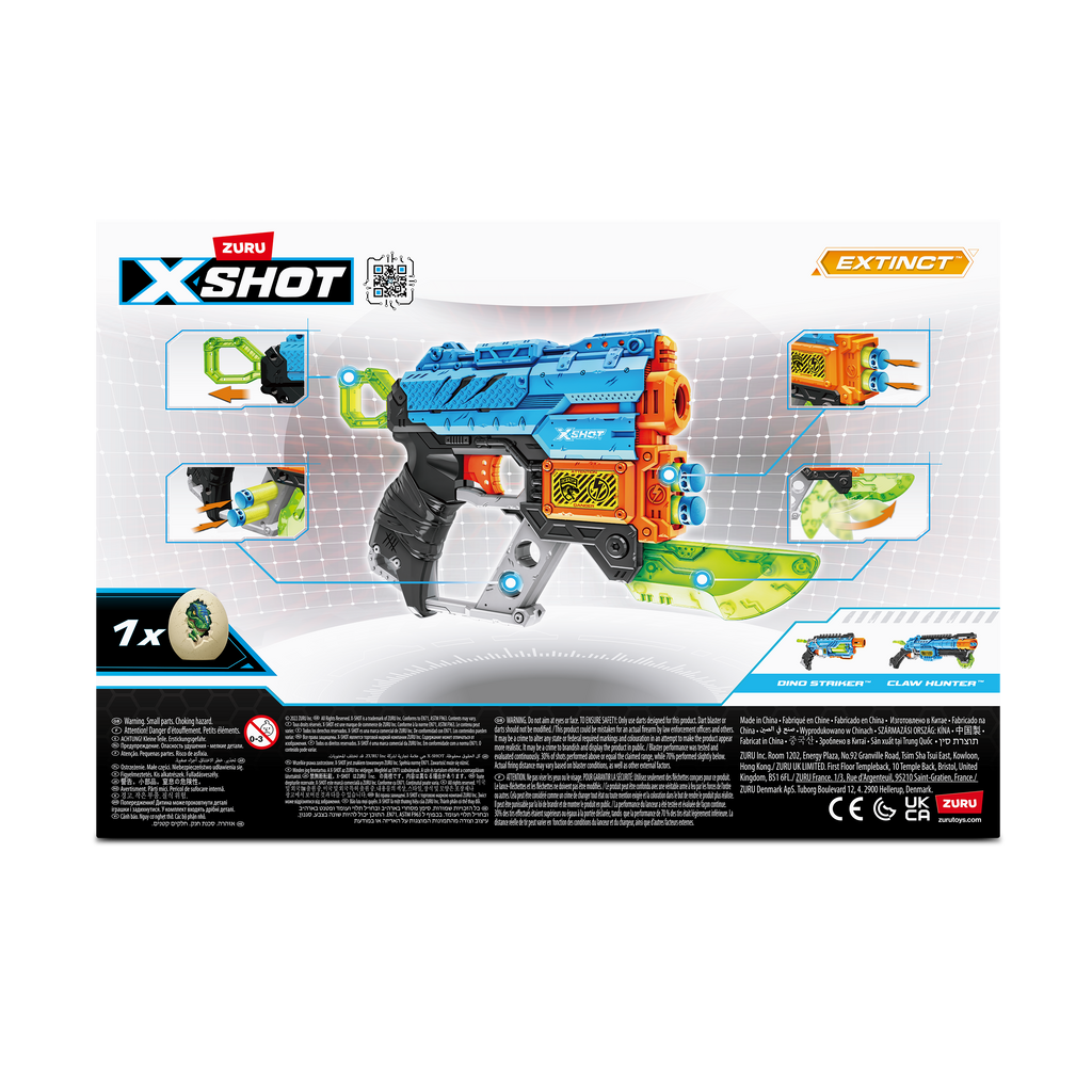 Light Gray XSHOT Dino Attack Extinct Blaster 4870 (8 Darts, 1 Egg) by ZURU Toyzoona 4870_X-SHOT-DINO_ATTACK-Extinct_1Medium_Egg_8Darts_Back_of_Pack_01.png Action Figures and Play Sets
