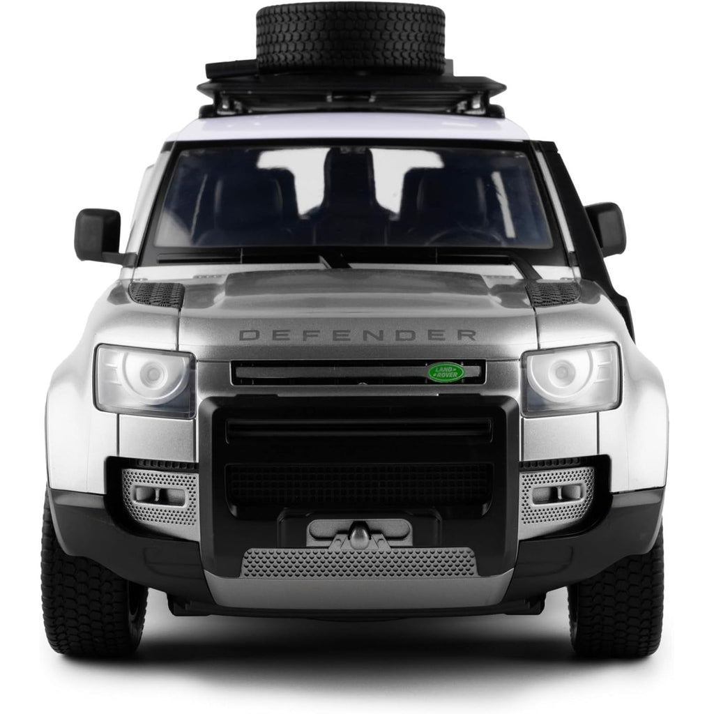 Light Gray RC Car 4x4 Land Rover Defender - 2.4GHz Remote Control Car for Kids & Adults - Extra Spare Parts & Detailed Interior - Rugged Toy SUV - Ages 6+ - Rechargeable Battery - Scale 1:12 - Silver HALSON ENTERPRISE 4_760ff7dd-97c0-4fa3-960d-9e33fbea3db3.jpg Vehicles and Remote Control Toys