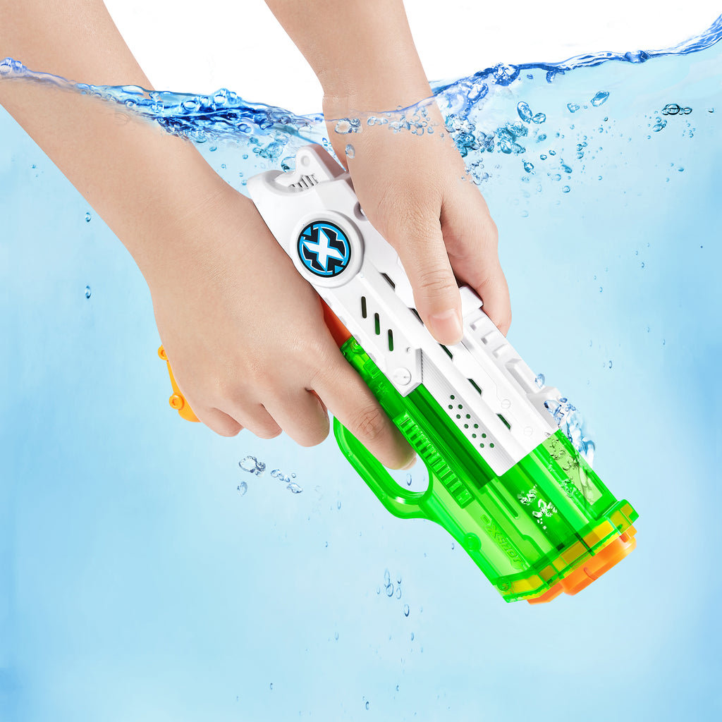 Powder Blue XSHOT Fast-Fill Nano 56333 by ZURU HALSON ENTERPRISE 56333-X-SHOTWATER-WATERWARFARE-NANOFAST-FILLOpenBoxhand-02.jpg Action Figures and Play Sets